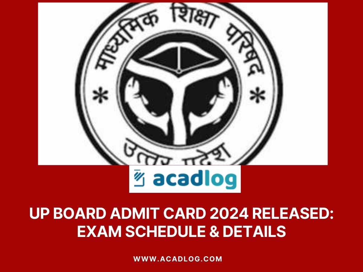 UP Board Admit Card 2024 Released: Exam Schedule & Details