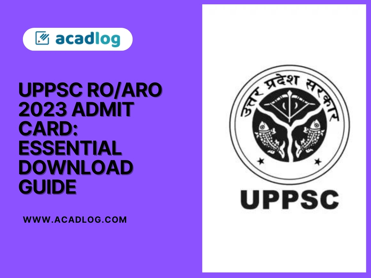 UPPSC RO/ARO 2023 Admit Card