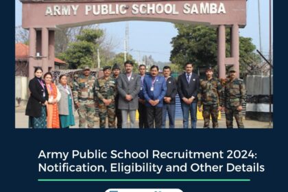 Army Public School Recruitment 2024