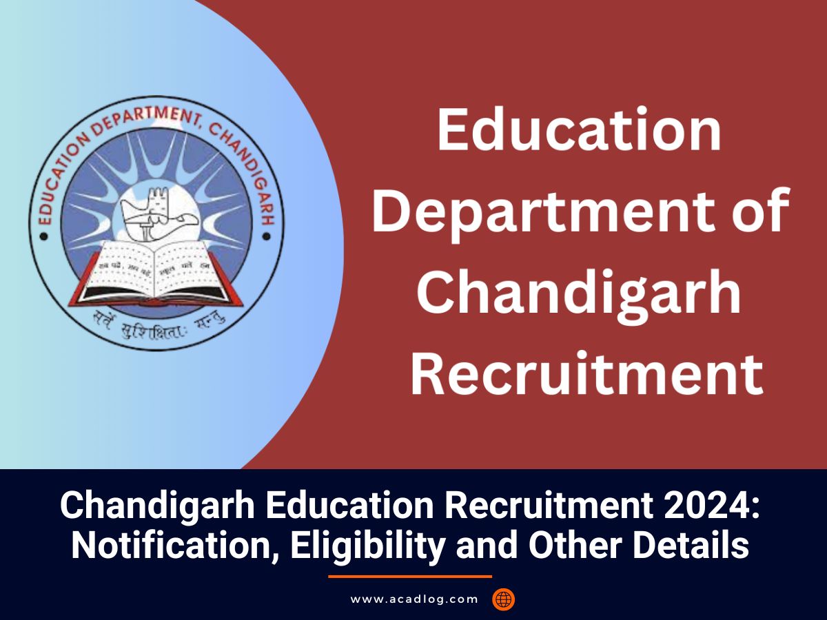 Chandigarh Education Recruitment 2024