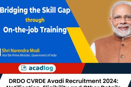 DRDO CVRDE Avadi Recruitment 2024