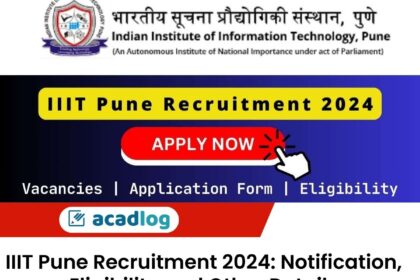 IIIT Pune Recruitment 2024