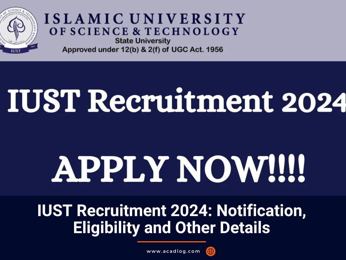 IUST Recruitment 2024