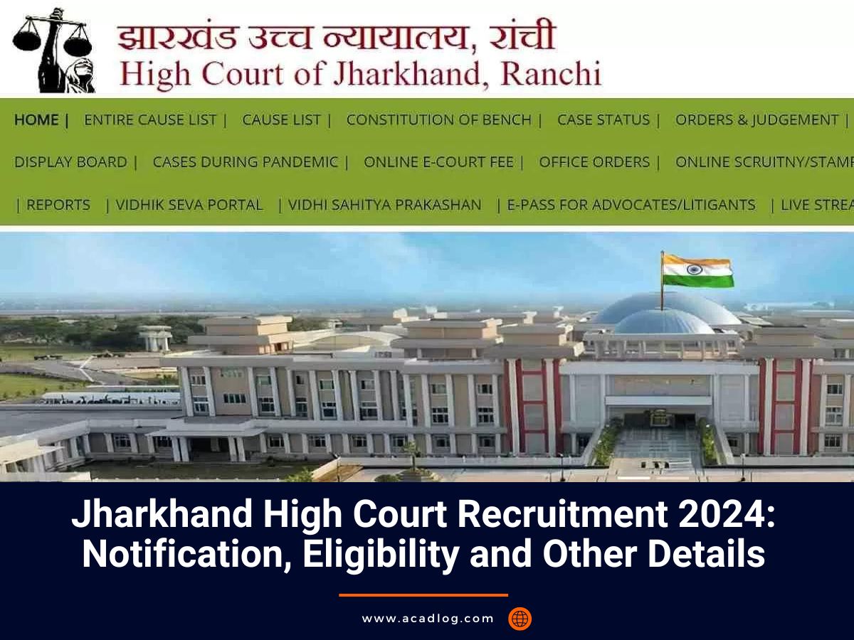 Jharkhand High Court Recruitment 2024