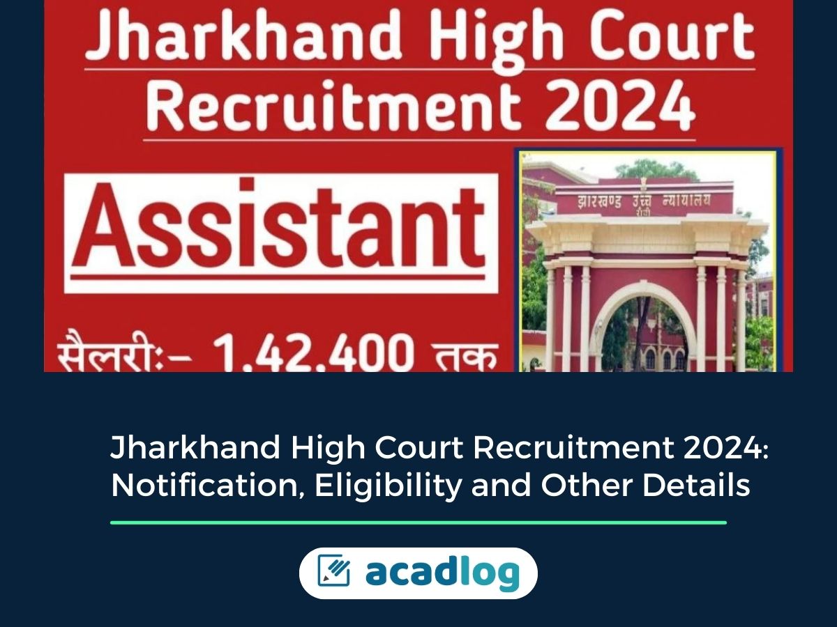 Jharkhand High Court Recruitment 2024