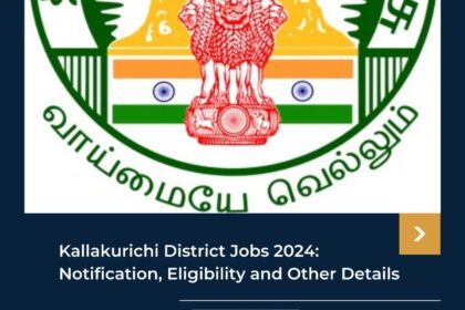 Kallakurichi District Jobs 2024