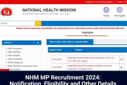 NHM MP Recruitment 2024