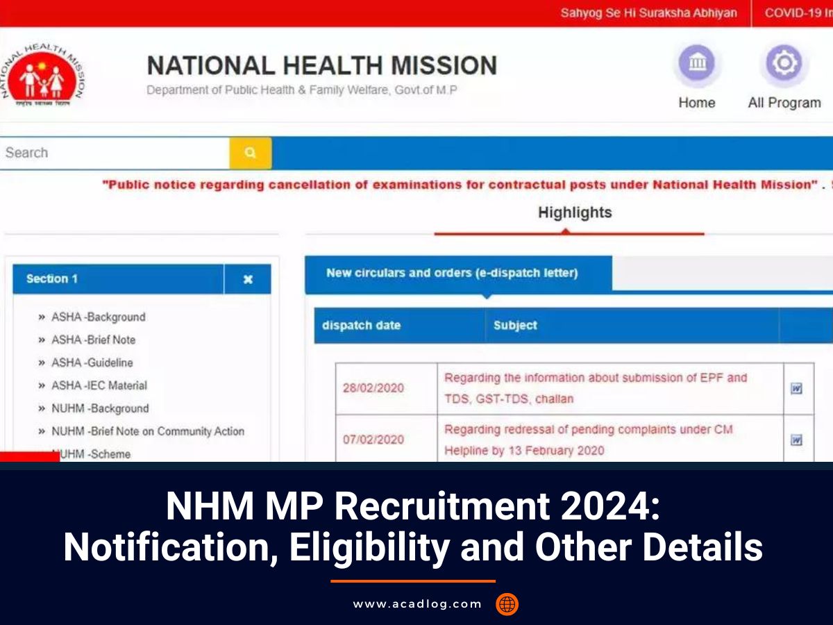 NHM MP Recruitment 2024