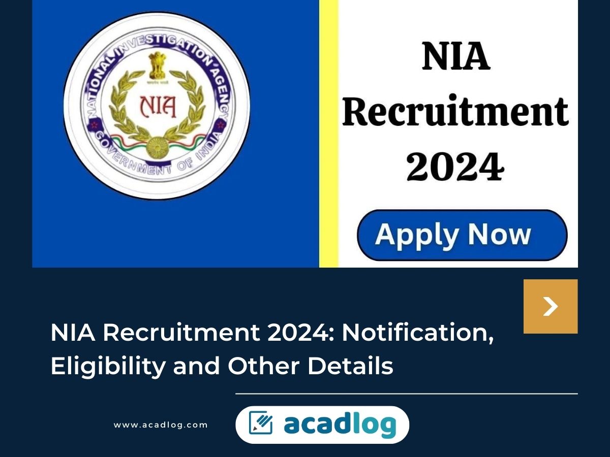 NIA Recruitment 2024