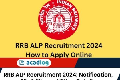RRB ALP Recruitment 2024