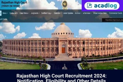 Rajasthan High Court Recruitment 2024