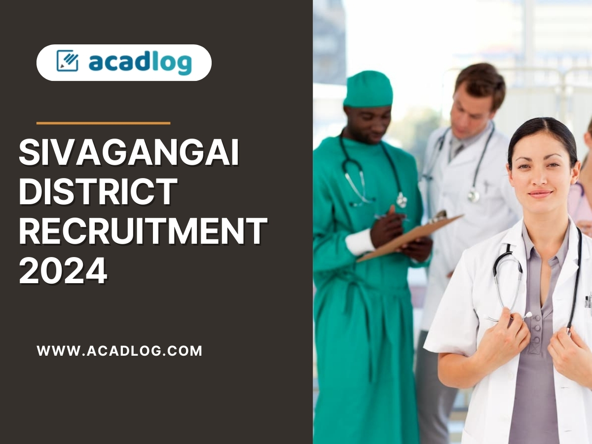 Sivagangai District Recruitment 2024