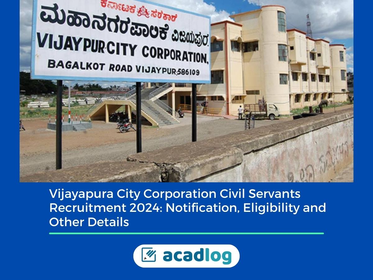 Vijayapura City Corporation Civil Servants Recruitment 2024