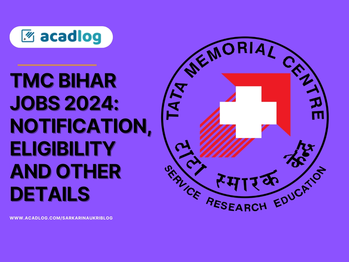 TMC Bihar Jobs 2024