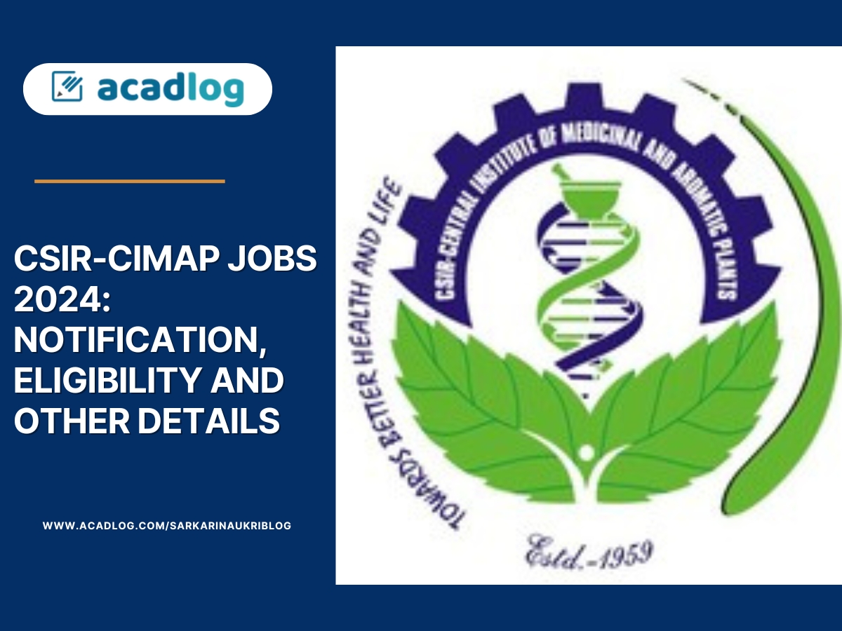 CSIR-CIMAP Jobs 2024