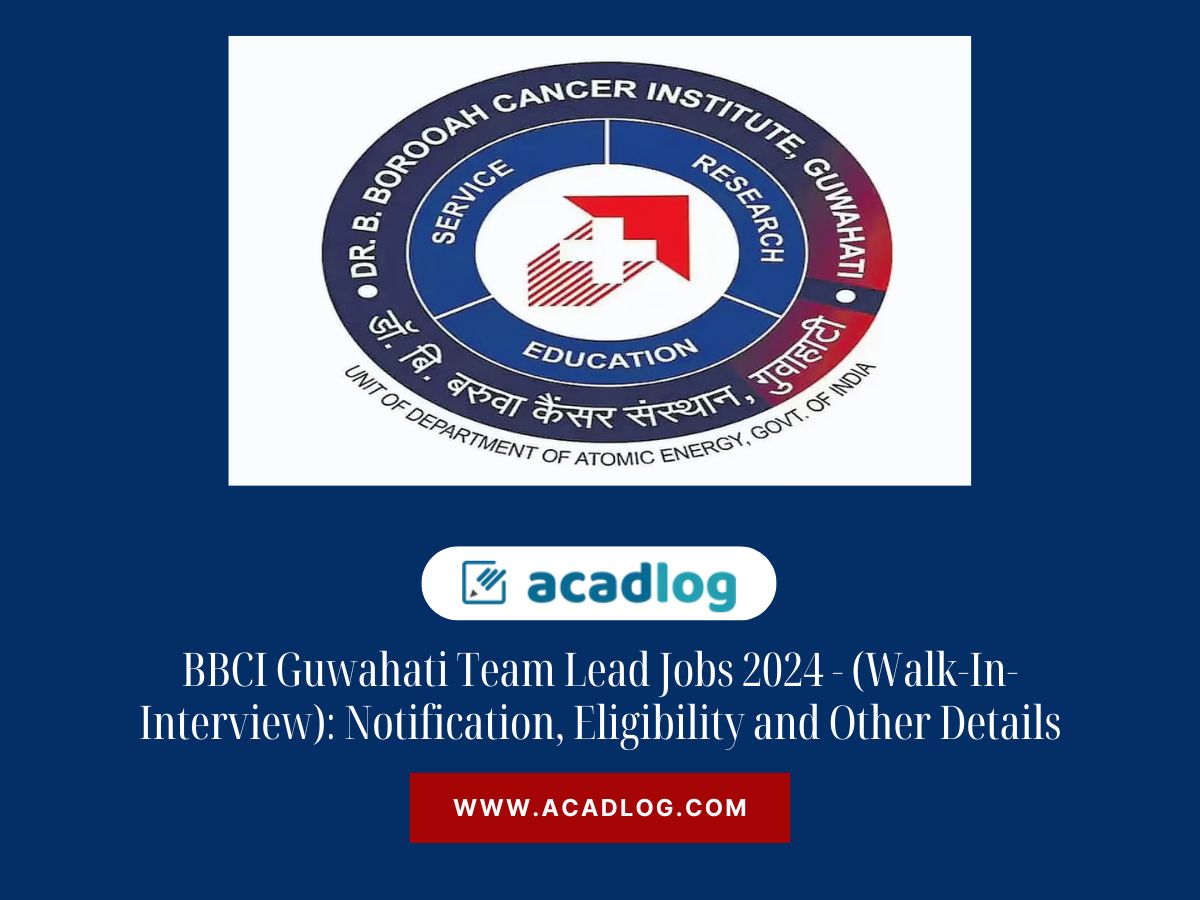 BBCI Guwahati Team Lead Jobs 2024