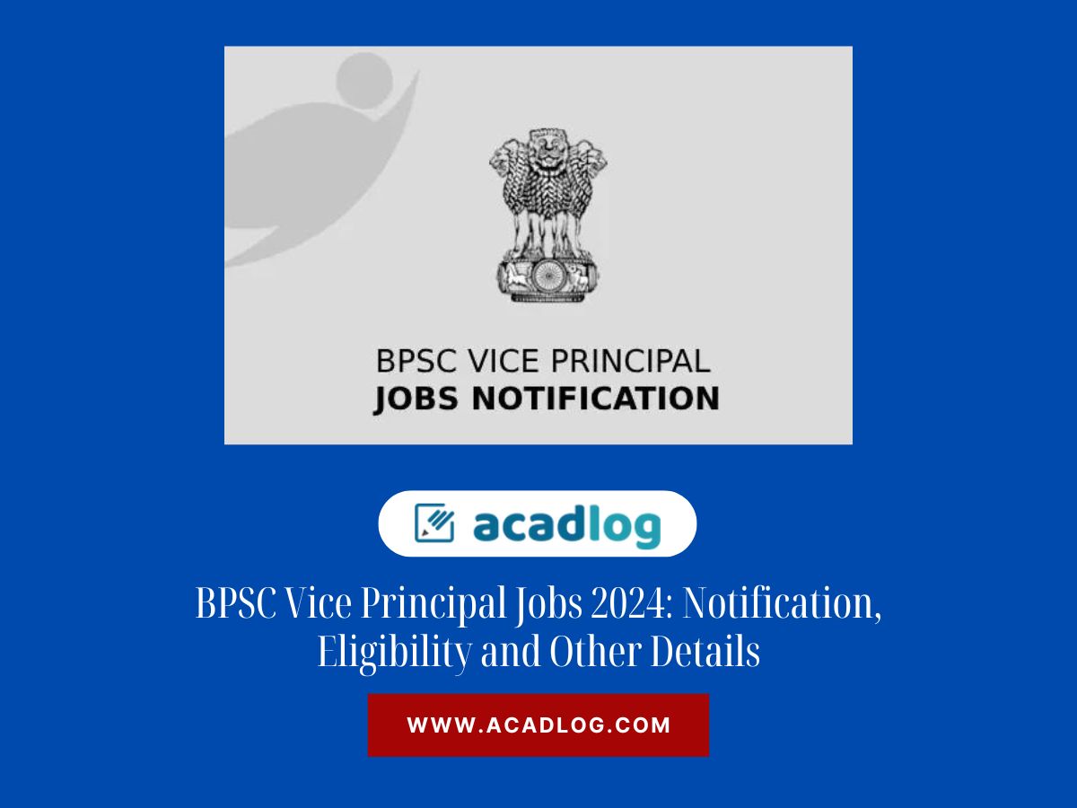 BPSC Vice Principal Jobs 2024