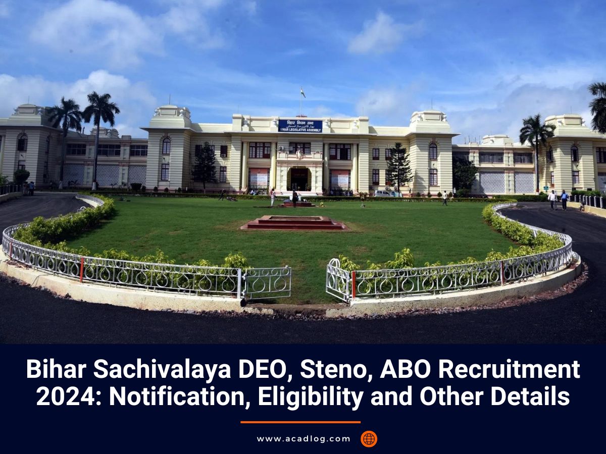 Bihar Sachivalaya DEO Steno ABO Recruitment 2024