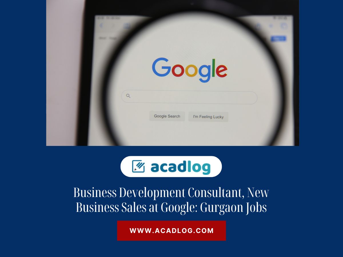 Business Development Consultant New Business Sales at Google