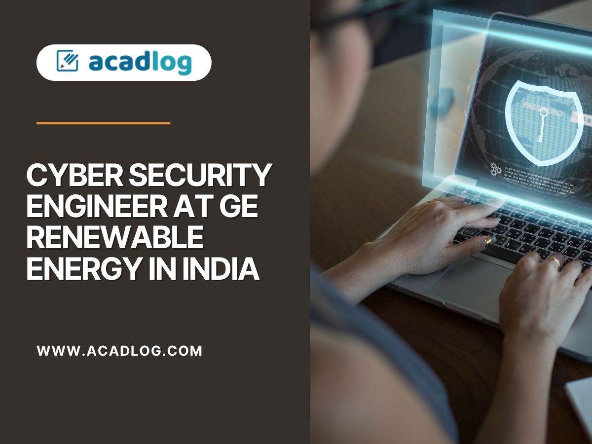 Cyber Security Engineer at GE Renewable Energy In India