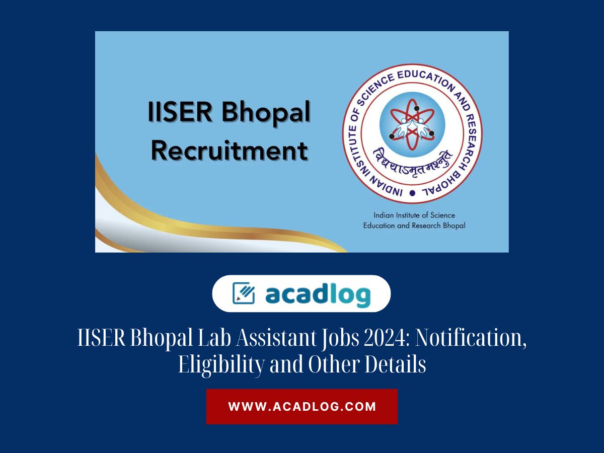 IISER Bhopal Jobs 2024