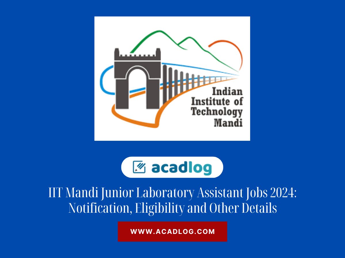 IIT Mandi Jobs 2024