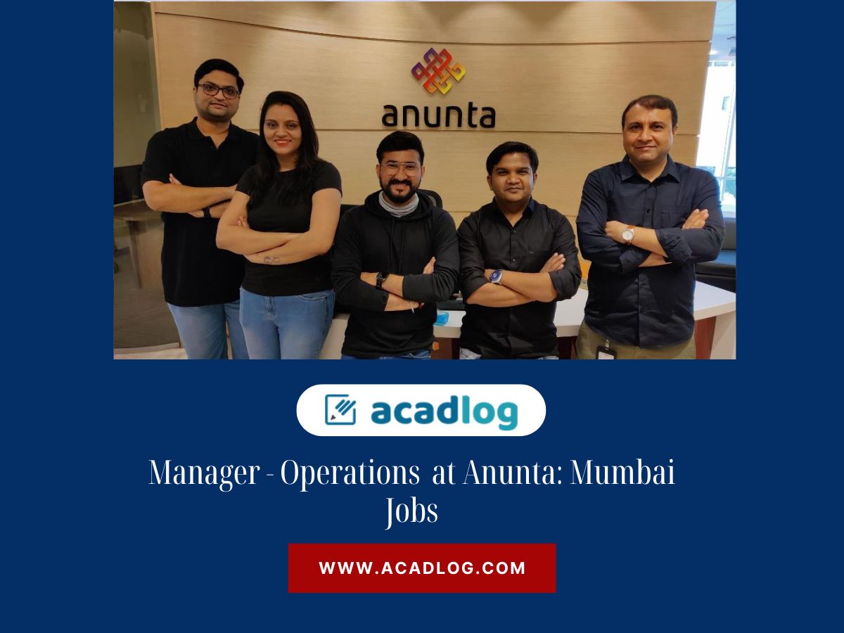 Manager - Operations at Anunta