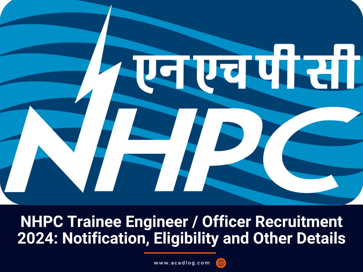 NHPC Trainee Engineer Officer Recruitment 2024