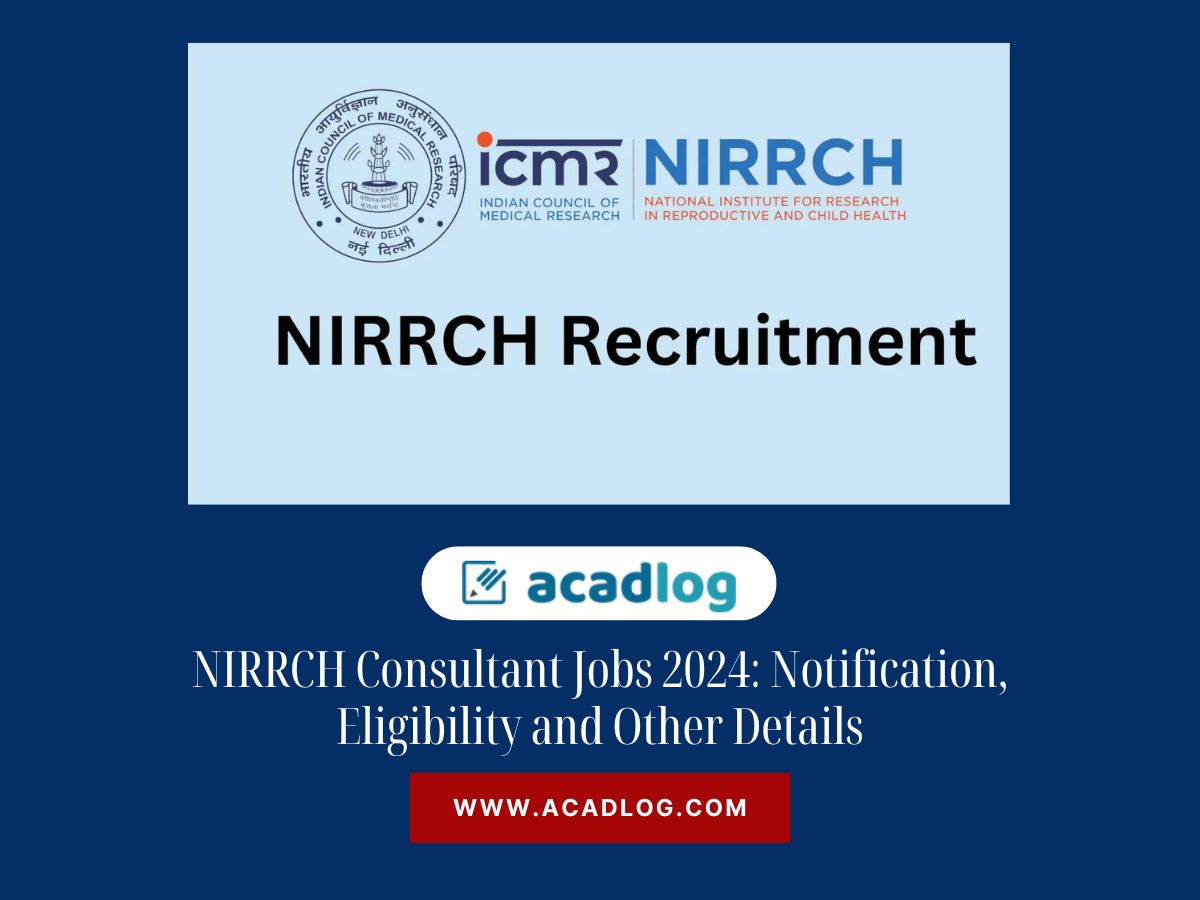 NIRRCH Consultant Jobs 2024