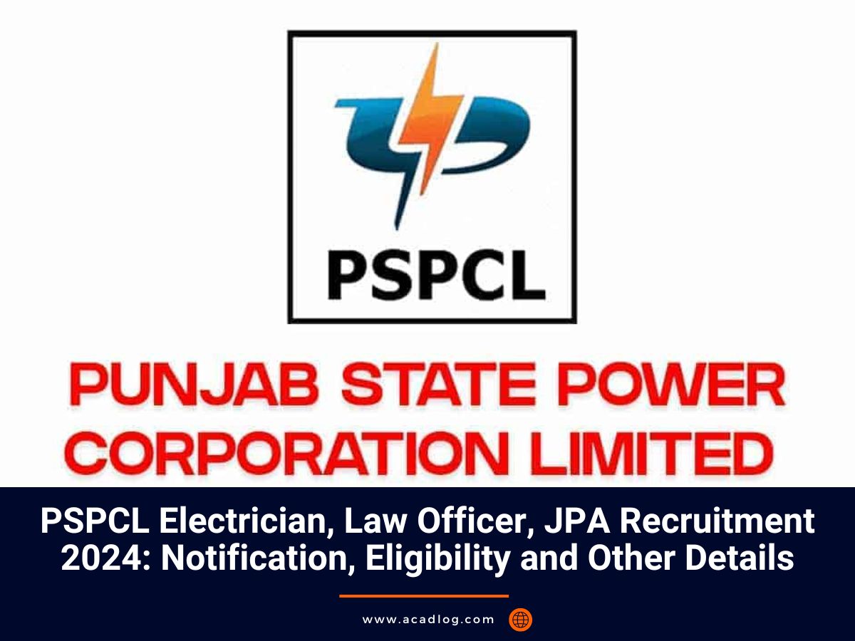 PSPCL Electrician Law Officer JPA Recruitment 2024