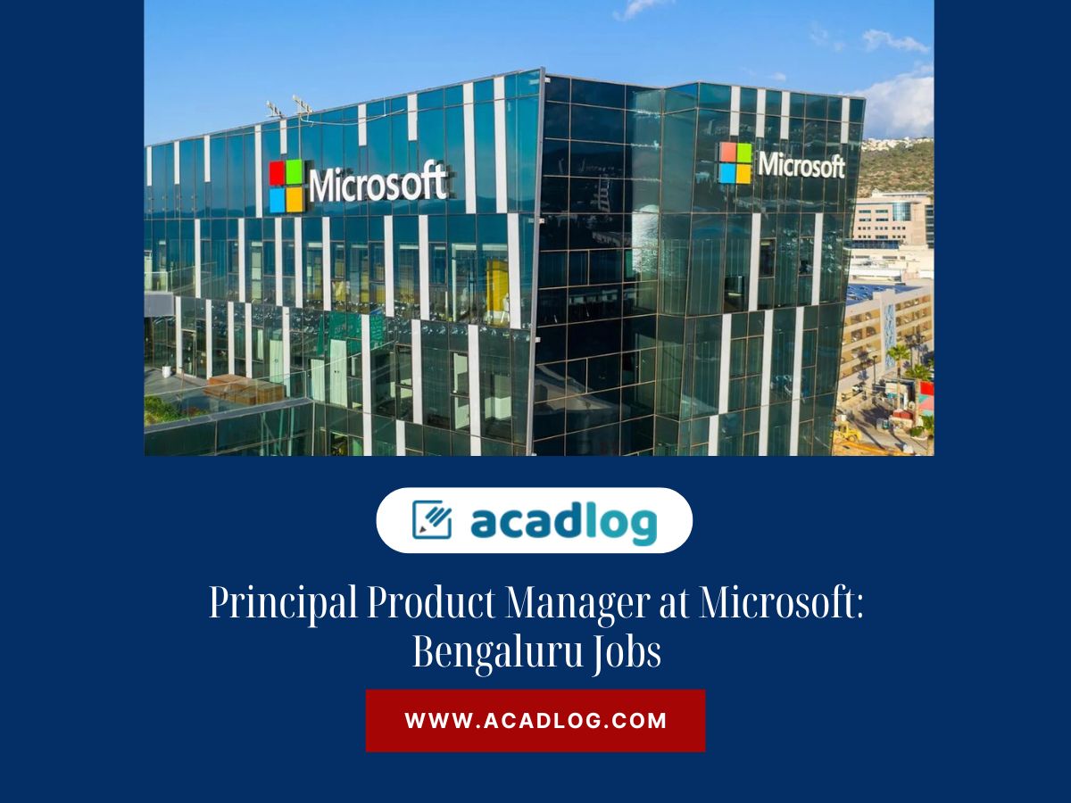 Principal Product Manager at Microsoft