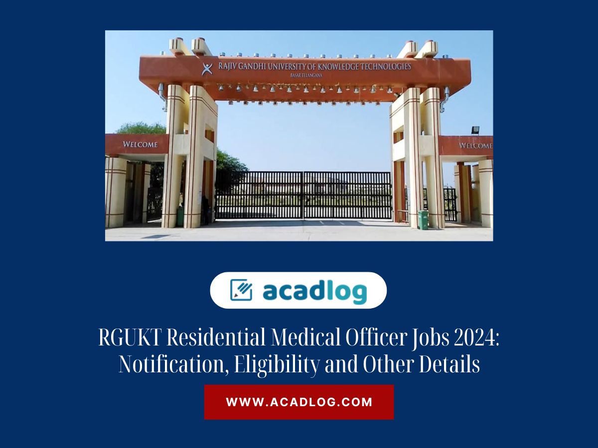 RGUKT Medical Officer Jobs 2024