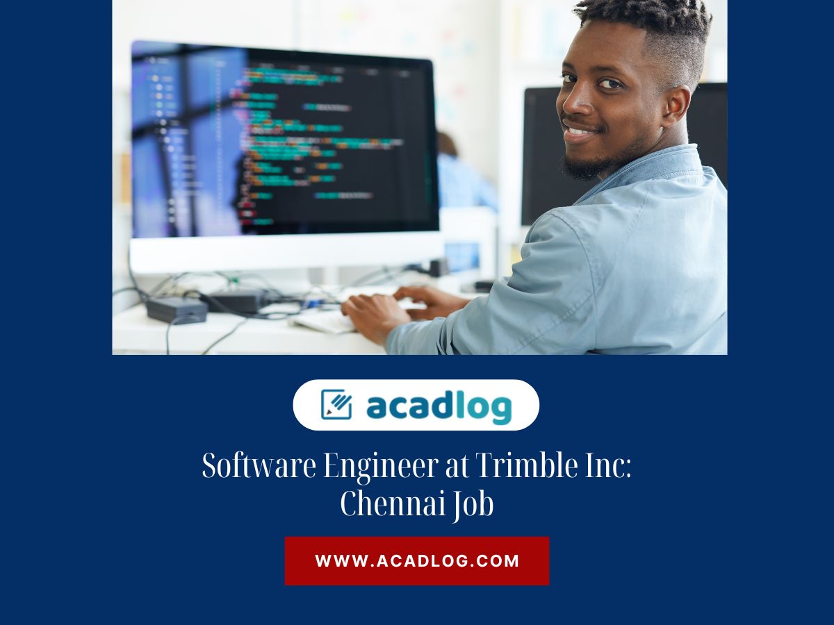 Software Engineer at Trimble Inc: Chennai Job