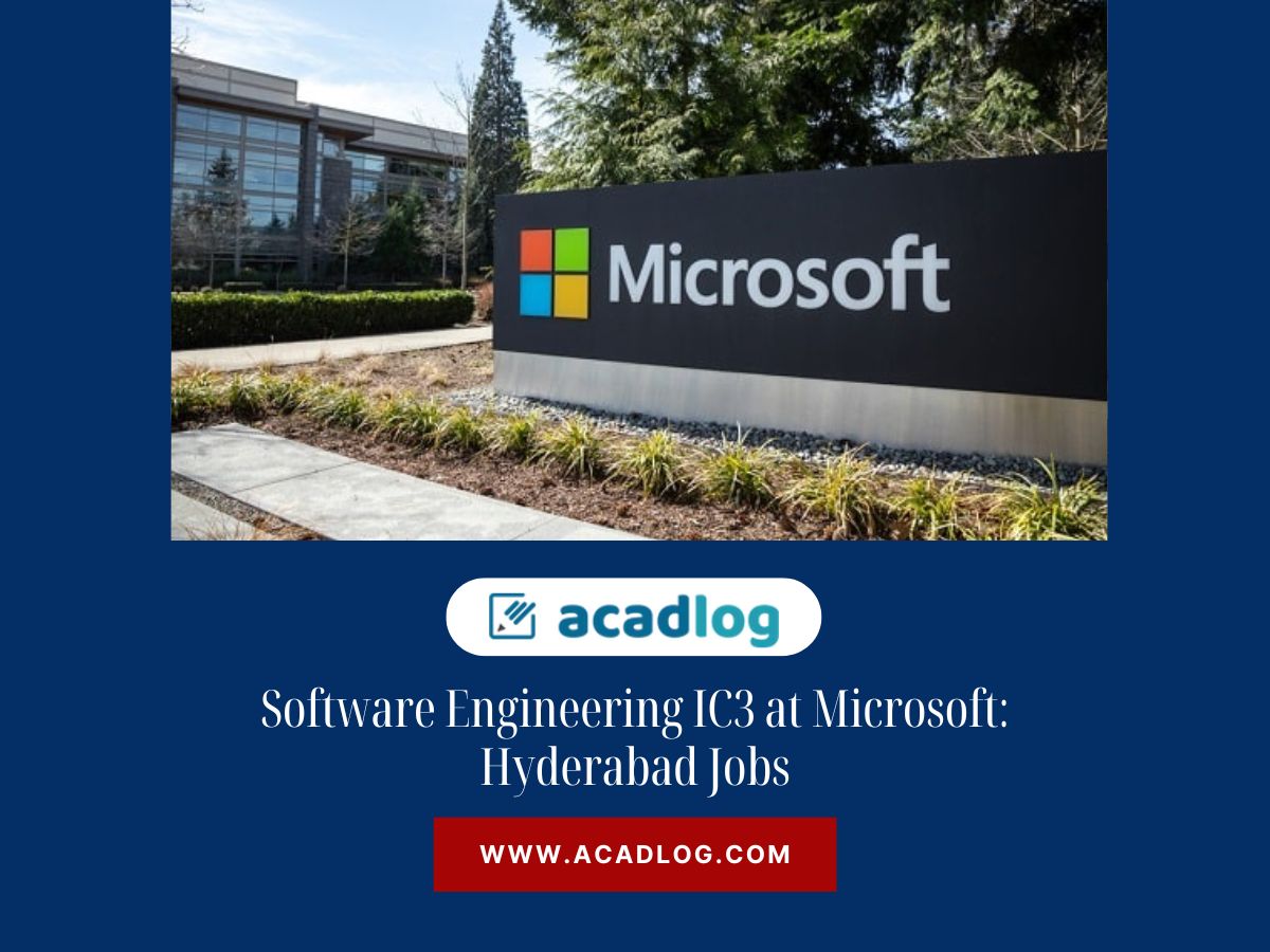 Software Engineering IC3 at Microsoft: Hyderabad Jobs