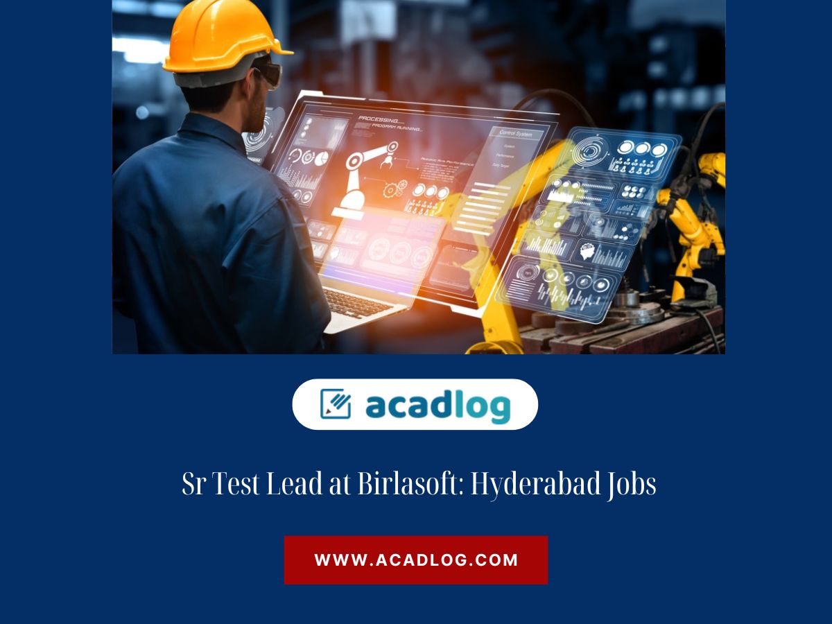 Sr Test Lead at Birlasoft: Hyderabad Jobs