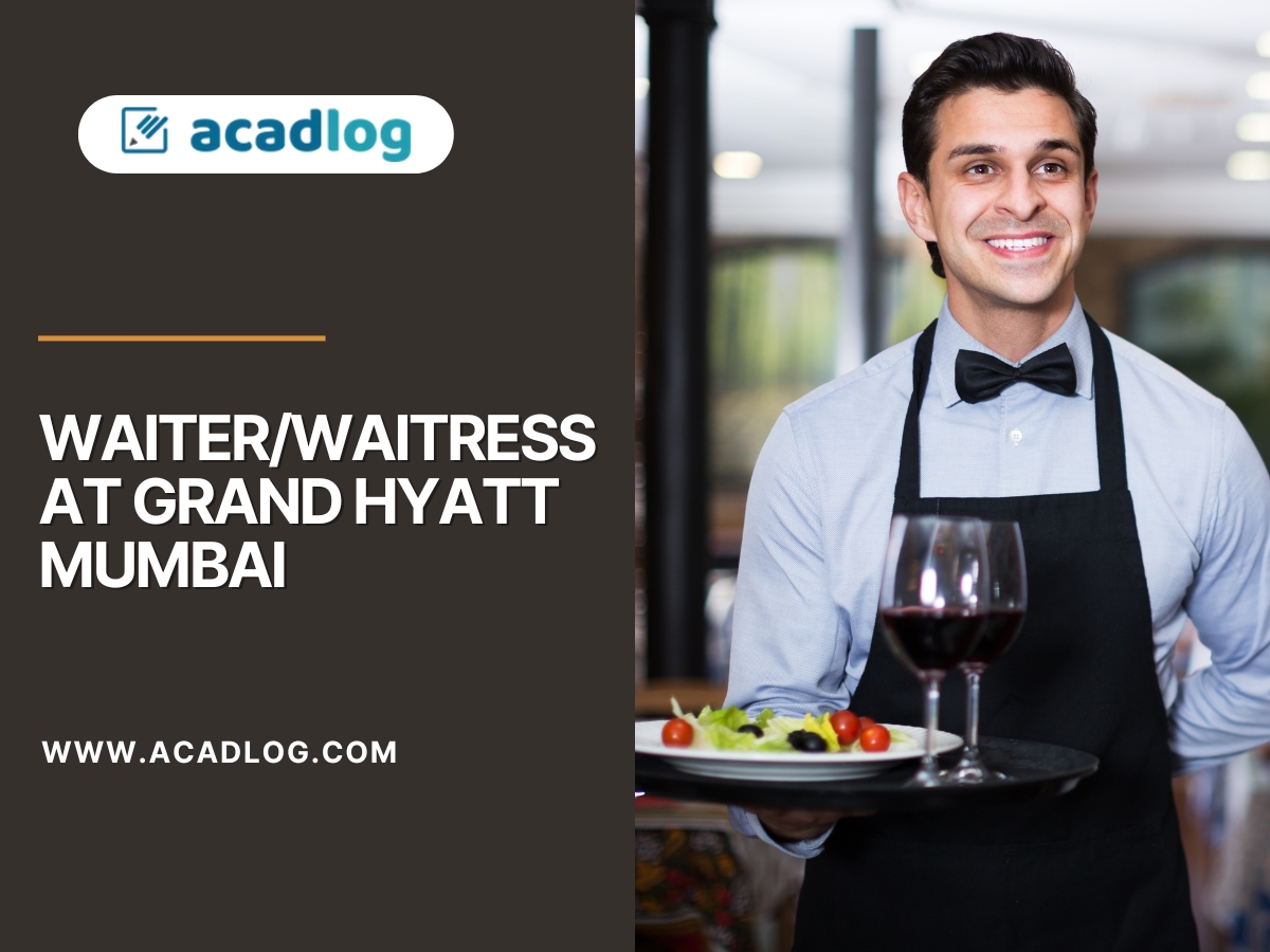 Waiter/Waitress at Grand Hyatt Mumbai: Waiter/Waitress Jobs in Mumbai