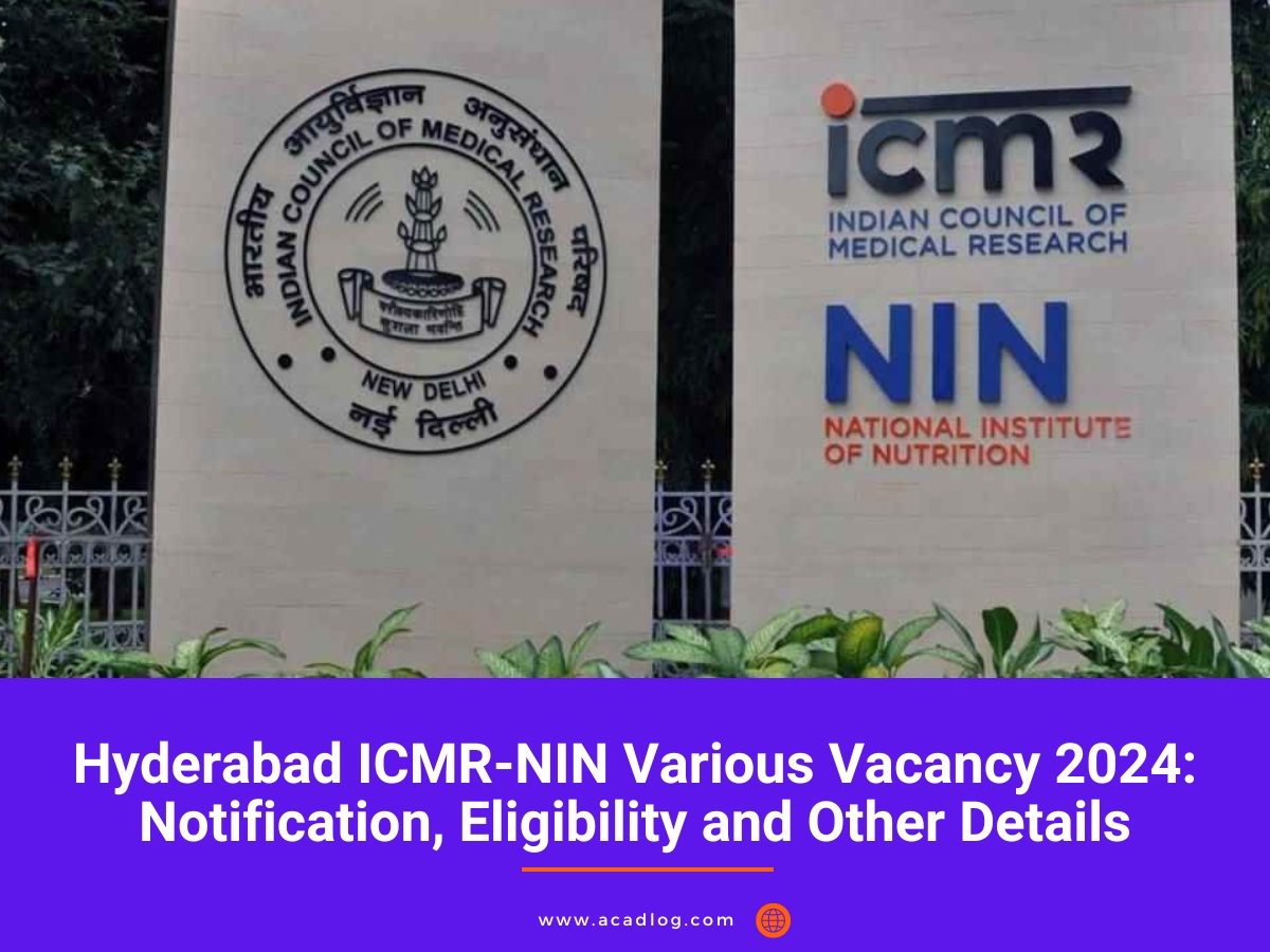 Hyderabad ICMR-NIN Various Vacancy 2024