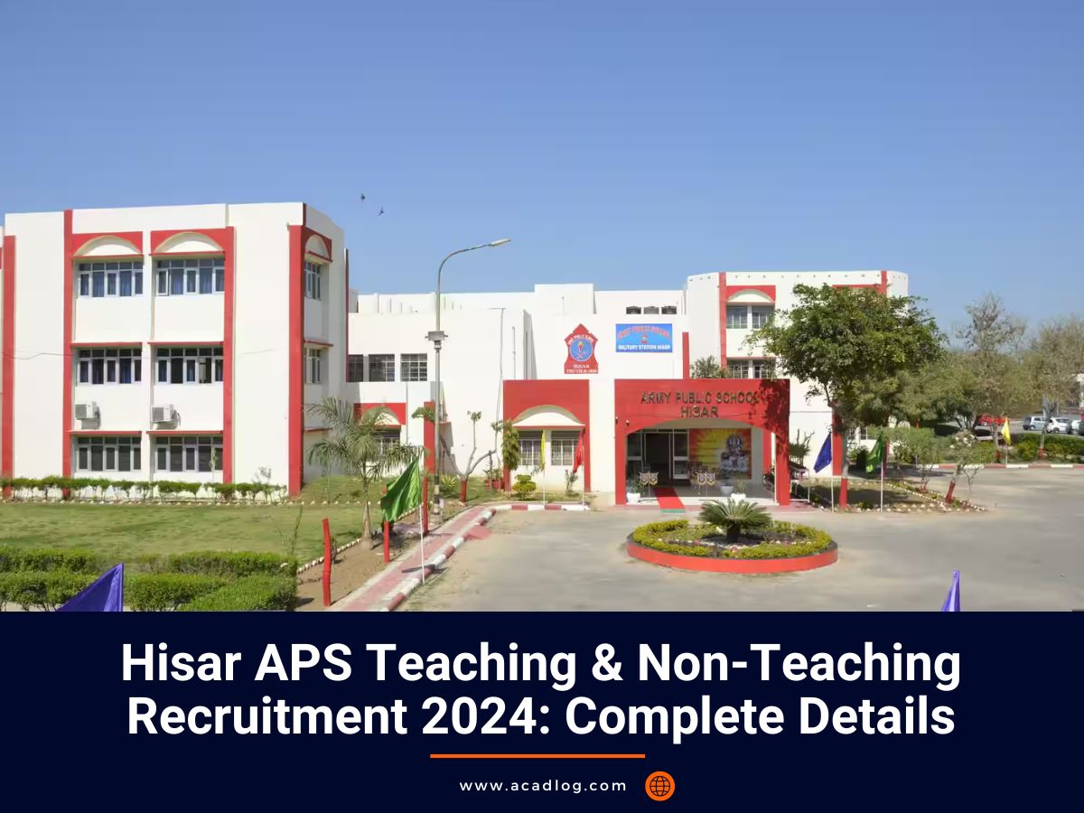 Hisar APS Recruitment 2024
