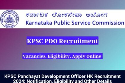 KPSC Panchayat Recruitment 2024