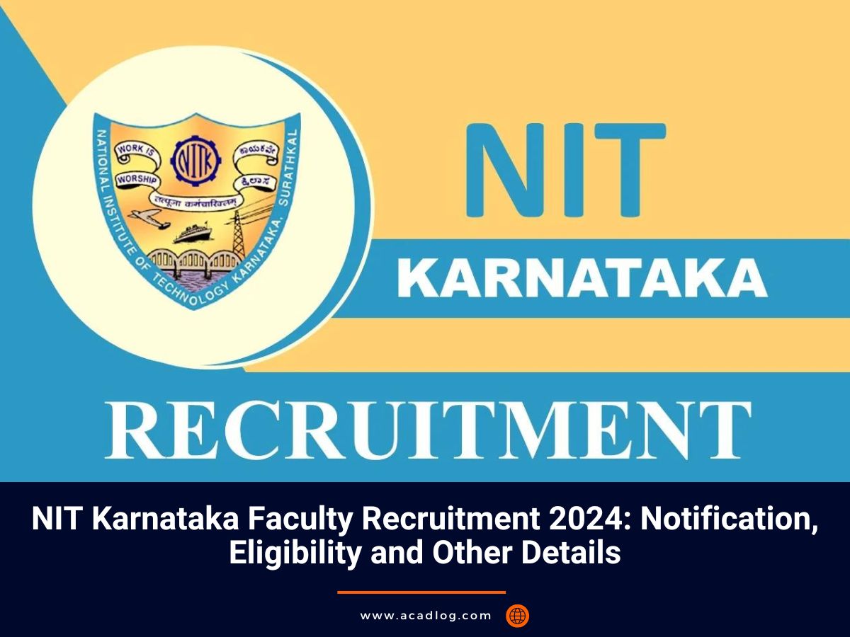 NIT Karnataka Recruitment 2024