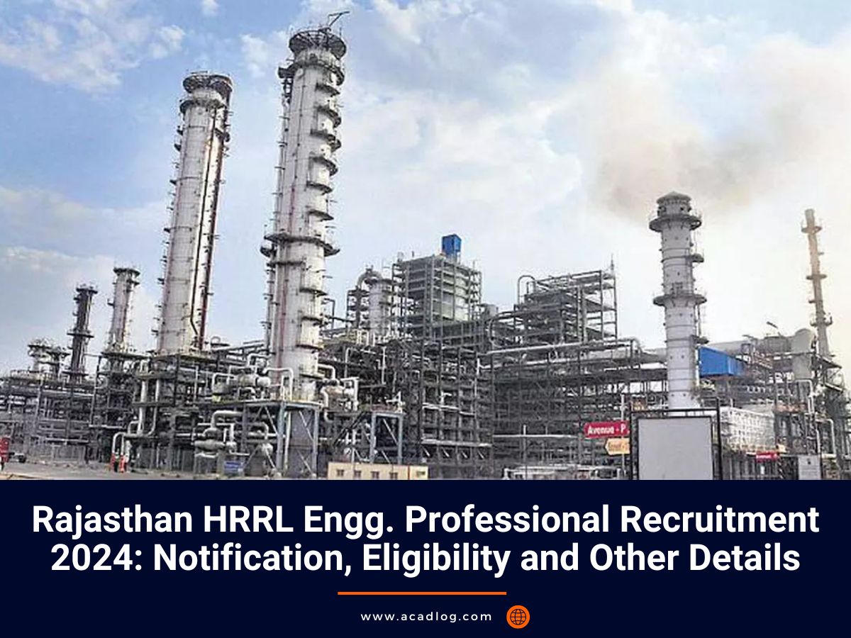 Rajasthan HRRL Engg. Professional Recruitment 2024