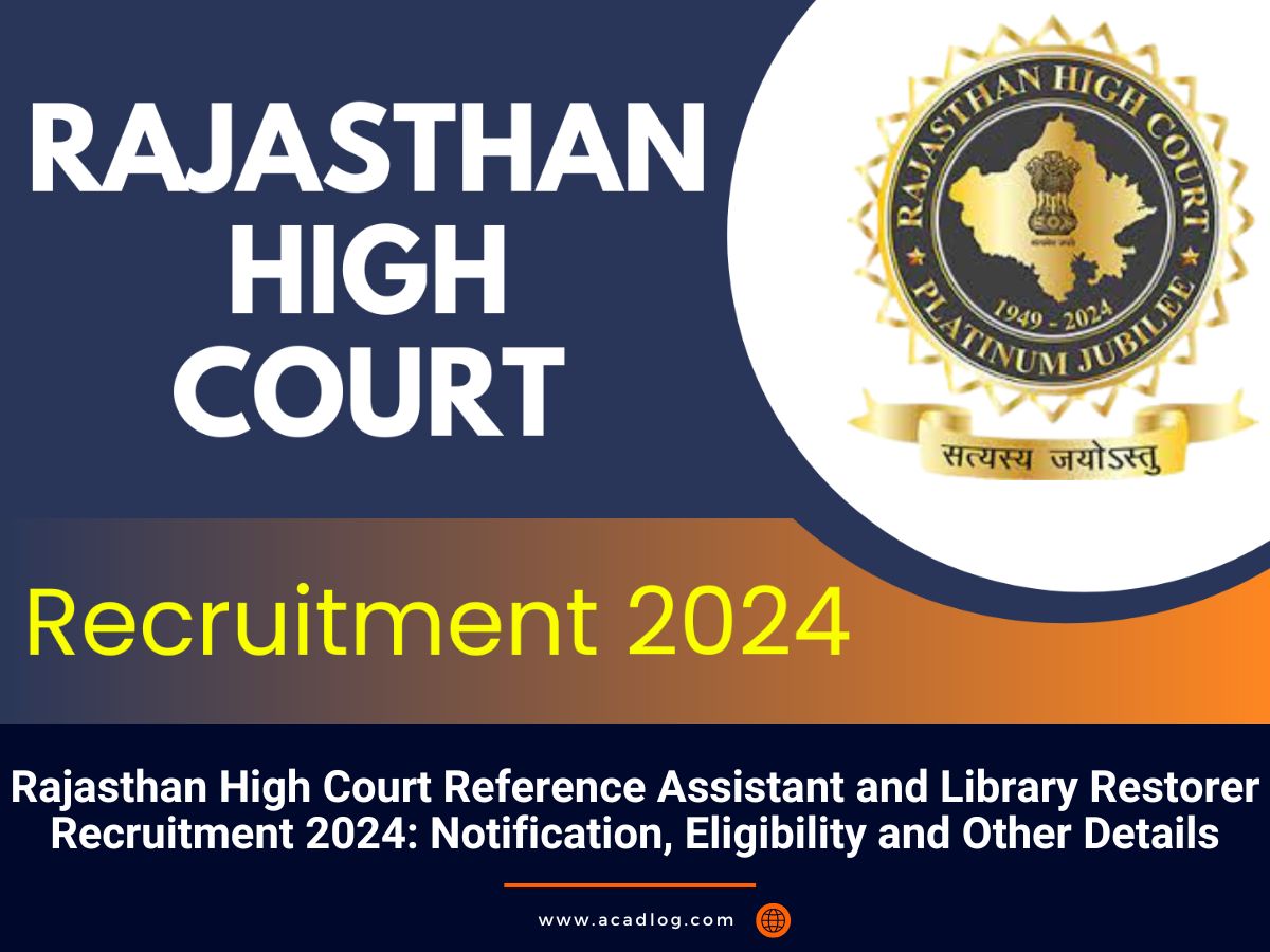 Rajasthan High Court Recruitment 2024