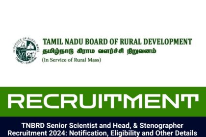 TNBRD Recruitment 2024