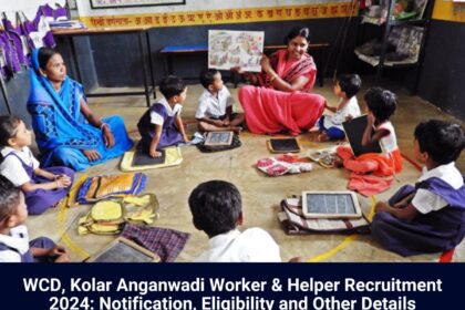 WCD Kolar Anganwadi Recruitment 2024