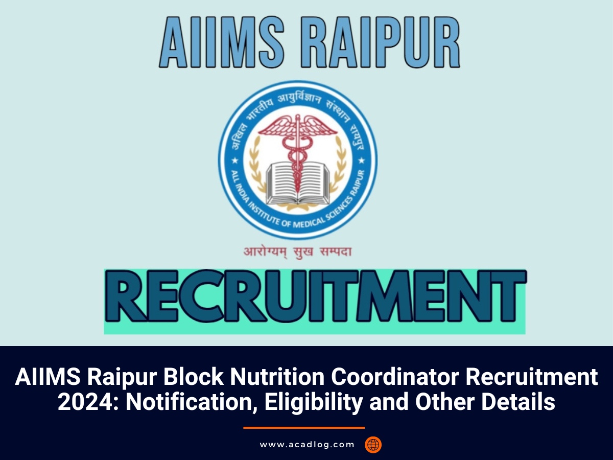 AIIMS Raipur Recruitment 2024