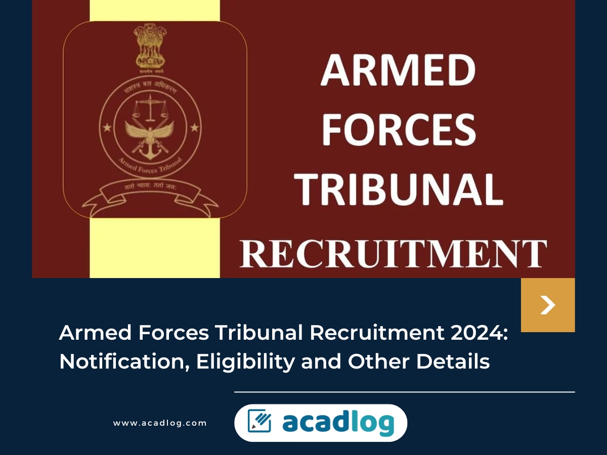Armed Forces Tribunal Recruitment 2024