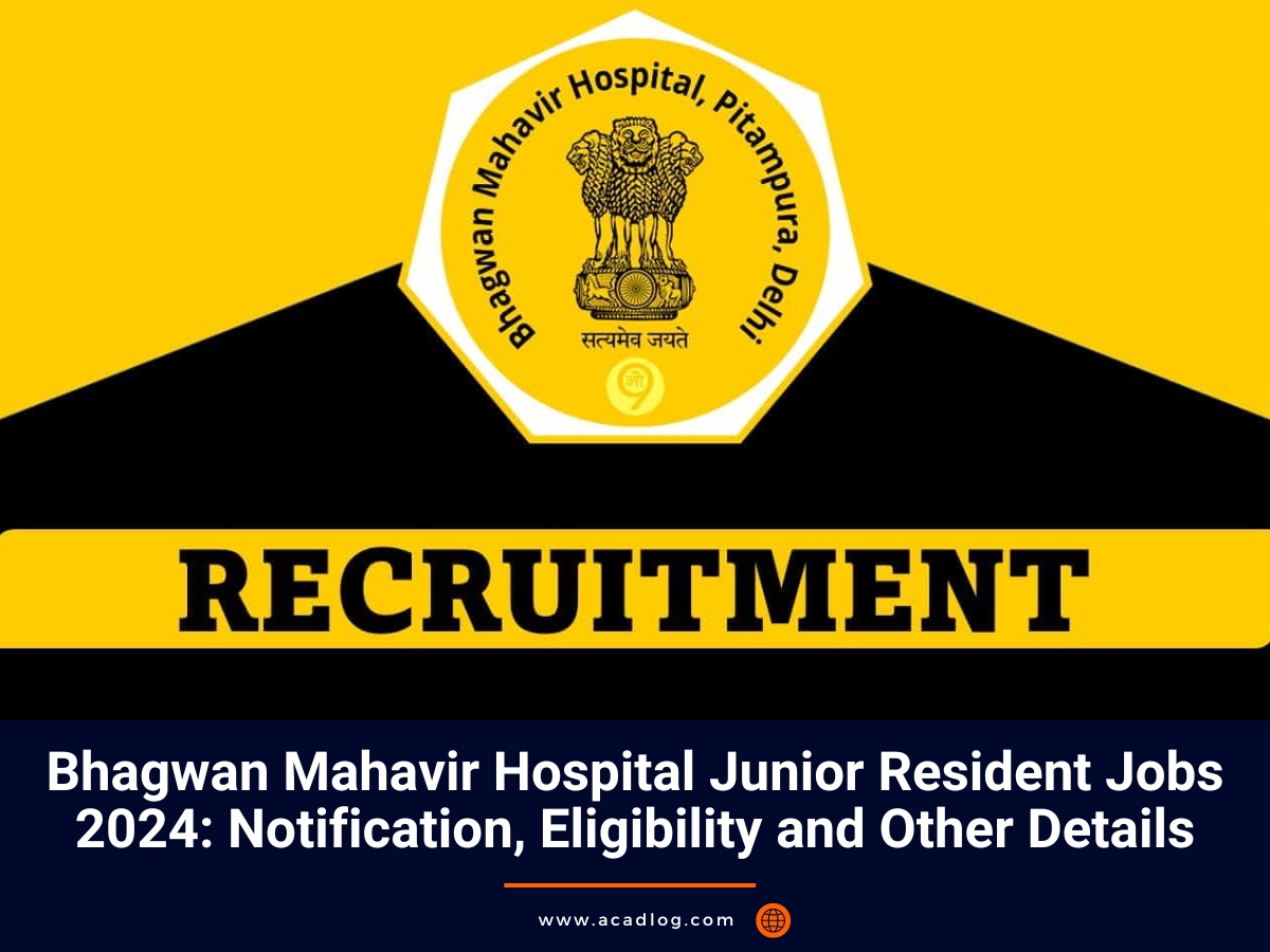 Bhagwan Mahavir Hospital Jobs 2024