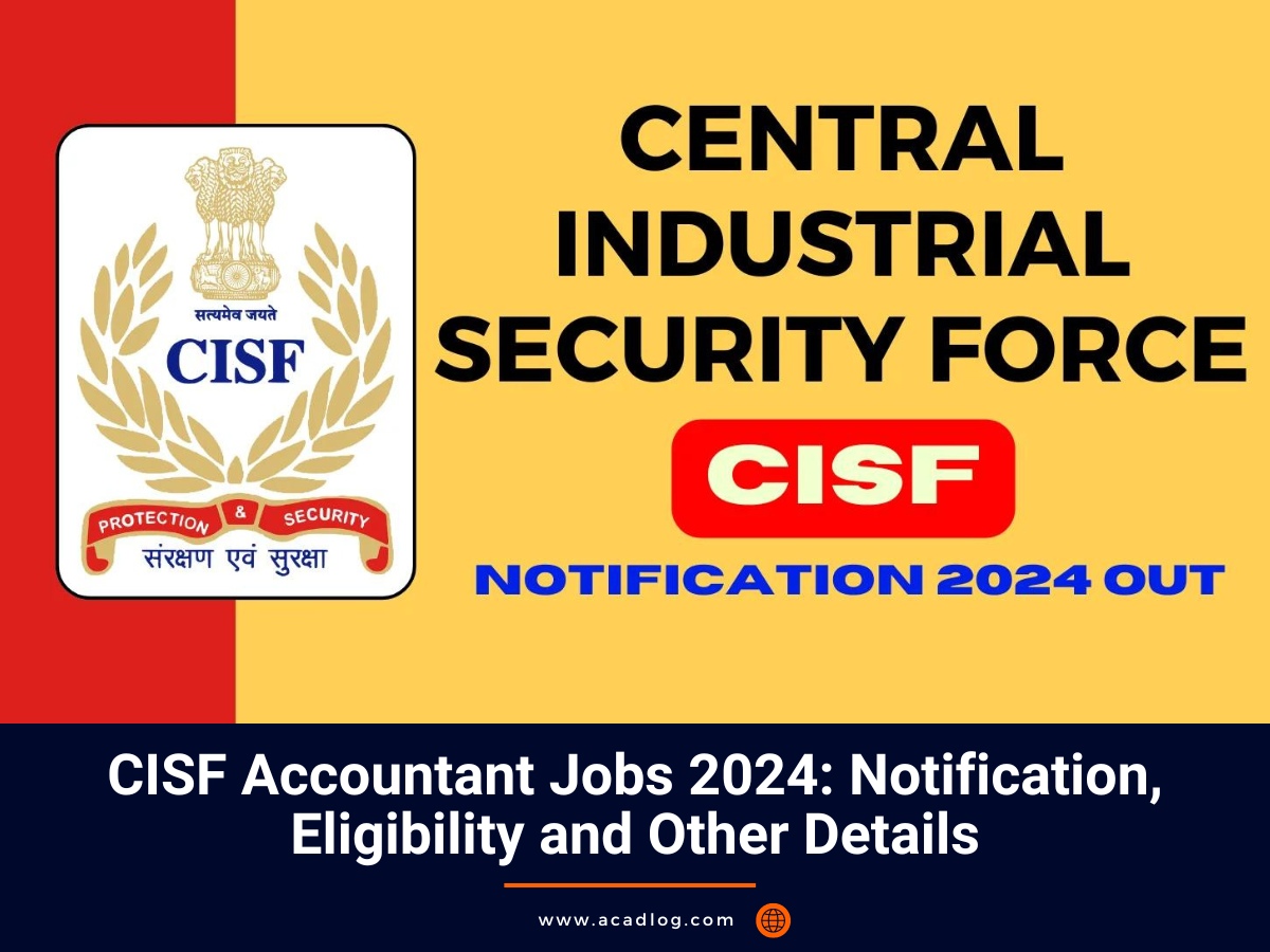 CISF Accountant Jobs 2024