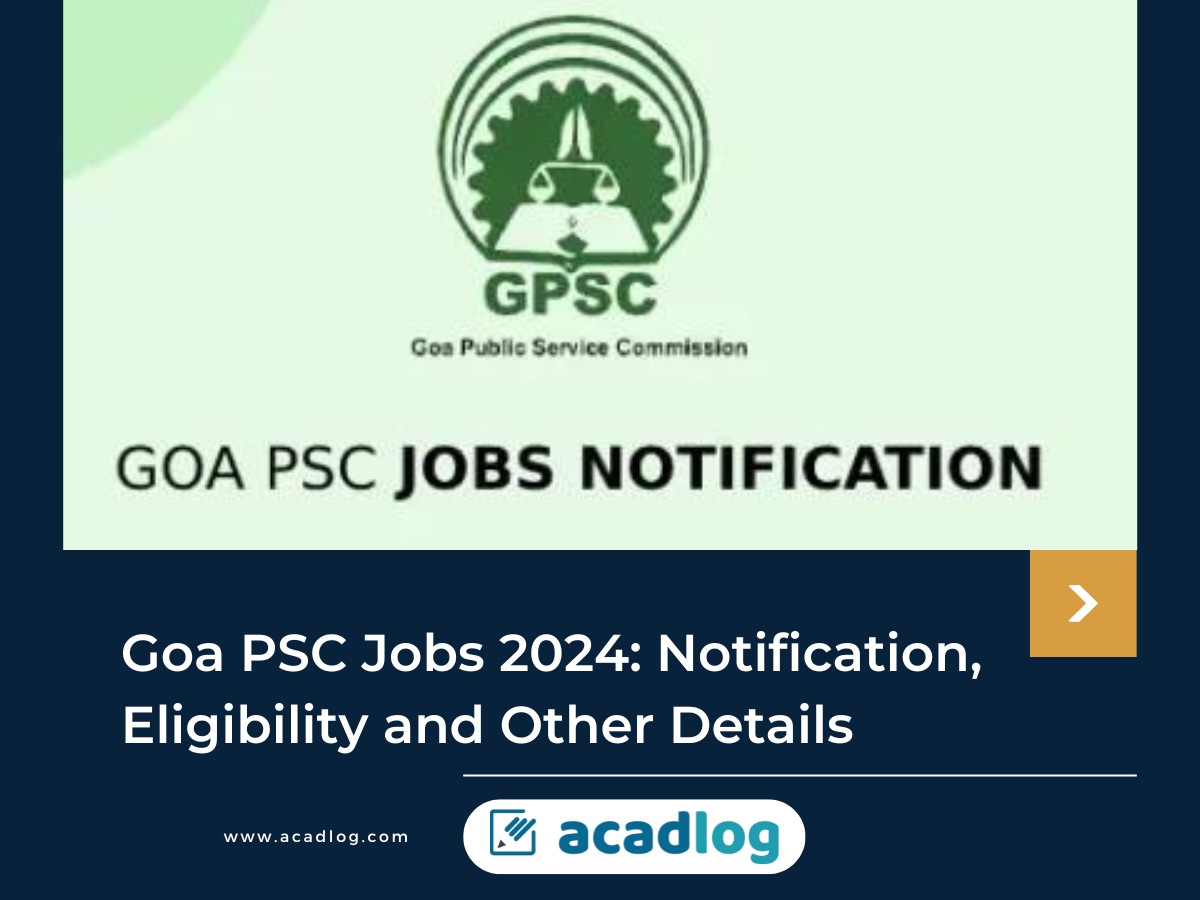 Goa PSC Jobs 2024