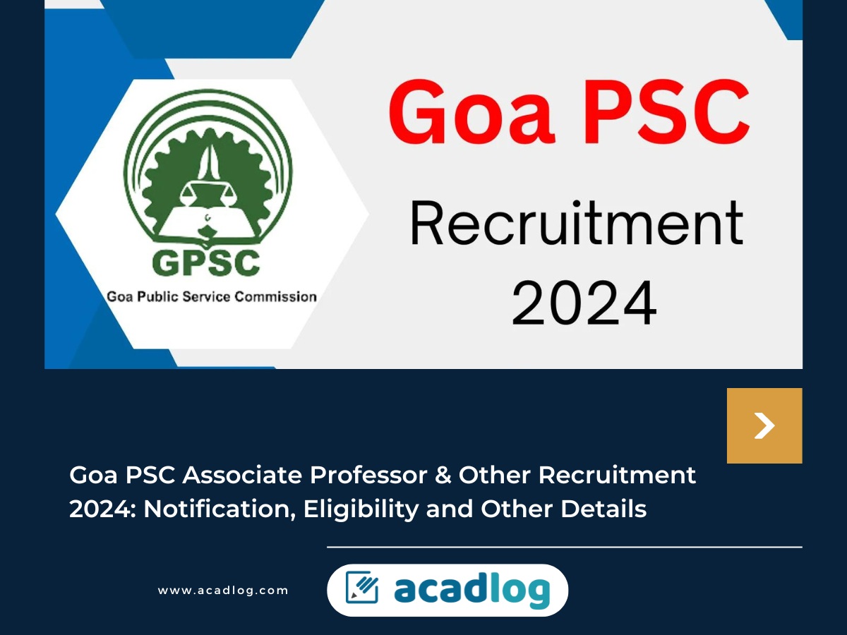 Goa PSC Recruitment 2024